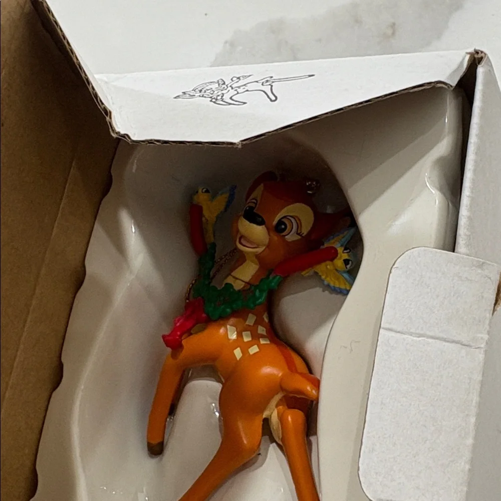 Disney Christmas Magic Bambi Ornament #26231-120 Vintage‎ Collectible w Box